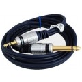 VITALCO MK67 Kabel Audio mini Jack 3,5mm Stereo (wtyk) / Jack 6,3mm Mono (wtyk) 3m