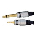 VITALCO MK68 Kabel Audio mini Jack 3,5mm Stereo (wtyk) / Jack 6,3mm Stereo (wtyk) 1,5m