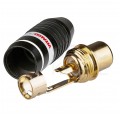 VITALCO RG14 Gniazdo RCA Cinch na kabel do 5,6mm pozłacane czarno-białe