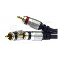 VITALCO RKD180 Kabel Audio do Subwoofera 1x RCA Cinch (wtyk) / 2x RCA Cinch (wtyk) 1,5m