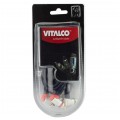VITALCO RKD240 Kabel Coaxial Audio 2x RCA Cinch (wtyk kątowy) / 2x RCA Cinch (wtyk kątowy) 1m