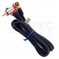 VITALCO RKD240 Kabel Coaxial Audio 2x RCA Cinch (wtyk kątowy) / 2x RCA Cinch (wtyk kątowy) 1m