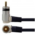 VITALCO RKD240 Kabel Coaxial Audio 2x RCA Cinch (wtyk kątowy) / 2x RCA Cinch (wtyk kątowy) 1m