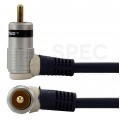 VITALCO RKD240 Kabel Coaxial Audio 2x RCA Cinch (wtyk kątowy) / 2x RCA Cinch (wtyk kątowy) 1m