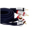 VITALCO RKD260 Kabel Coaxial Audio 2x RCA Cinch (wtyk kątowy) / 2x RCA Cinch (wtyk) 1,5m