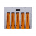WAGO CLASSIC 222-415 Szybkozłączka 5x 0,08-4,0mm2 uniwersalna (na drut / na linkę) 400V/32A ORYGINALNA 40szt.