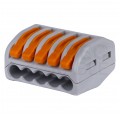 WAGO CLASSIC 222-415 Szybkozłączka 5x 0,08-4,0mm2 uniwersalna (na drut / na linkę) 400V/32A ORYGINALNA woreczek 10szt.