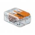 WAGO COMPACT 221-412 Szybkozłączka 2x 0,2-4,0mm2 uniwersalna (na drut / na linkę) 450V/32A ORYGINALNA 100szt.