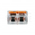 WAGO COMPACT 221-412 Szybkozłączka 2x 0,2-4,0mm2 uniwersalna (na drut / na linkę) 450V/32A ORYGINALNA blister 16szt.
