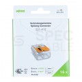 WAGO COMPACT 221-412 Szybkozłączka 2x 0,2-4,0mm2 uniwersalna (na drut / na linkę) 450V/32A ORYGINALNA blister 16szt.