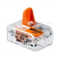 WAGO COMPACT 221-412 Szybkozłączka 2x 0,2-4,0mm2 uniwersalna (na drut / na linkę) 450V/32A ORYGINALNA woreczek 10szt.