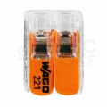 WAGO COMPACT 221-412 Szybkozłączka 2x 0,2-4,0mm2 uniwersalna (na drut / na linkę) 450V/32A ORYGINALNA woreczek 10szt.