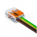 WAGO COMPACT 221-412 Szybkozłączka 2x 0,2-4,0mm2 uniwersalna (na drut / na linkę) 450V/32A ORYGINALNA woreczek 10szt.