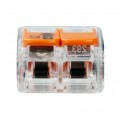 WAGO COMPACT 221-412 Szybkozłączka 2x 0,2-4,0mm2 uniwersalna (na drut / na linkę) 450V/32A ORYGINALNA woreczek 10szt.