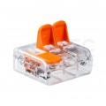 WAGO COMPACT 221-413 Szybkozłączka 3x 0,2-4,0mm2 uniwersalna (na drut / na linkę) 450V/32A ORYGINALNA 50szt.