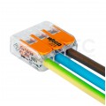 WAGO COMPACT 221-413 Szybkozłączka 3x 0,2-4,0mm2 uniwersalna (na drut / na linkę) 450V/32A ORYGINALNA blister 12szt.