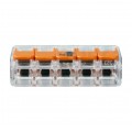 WAGO COMPACT 221-415 Szybkozłączka 5x 0,2-4,0mm2 uniwersalna (na drut / na linkę) 450V/32A ORYGINALNA 25szt.