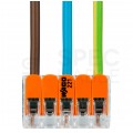 WAGO COMPACT 221-415 Szybkozłączka 5x 0,2-4,0mm2 uniwersalna (na drut / na linkę) 450V/32A ORYGINALNA woreczek 10szt.