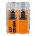 WAGO COMPACT 221-612 Szybkozłączka 2x 0,5-6,0mm2 uniwersalna (na drut / na linkę) 450V/41A ORYGINALNA 50szt.