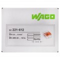 WAGO COMPACT 221-612 Szybkozłączka 2x 0,5-6,0mm2 uniwersalna (na drut / na linkę) 450V/41A ORYGINALNA 50szt.