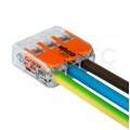 WAGO COMPACT 221-613 Szybkozłączka 3x 0,5-6,0mm2 uniwersalna (na drut / na linkę) 450V/41A ORYGINALNA 30szt.