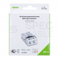 WAGO COMPACT 2273-202 Szybkozłączka 2x 0,5-2,5mm2 na drut 450V/24A ORYGINALNA blister 40szt.