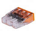 WAGO COMPACT 2273-203 Szybkozłączka 3x 0,5-2,5mm2 na drut 450V/24A ORYGINALNA 100szt.