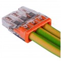 WAGO COMPACT 2273-203 Szybkozłączka 3x 0,5-2,5mm2 na drut 450V/24A ORYGINALNA 100szt.