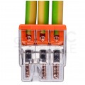 WAGO COMPACT 2273-203 Szybkozłączka 3x 0,5-2,5mm2 na drut 450V/24A ORYGINALNA 100szt.