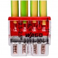 WAGO COMPACT 2273-204 Szybkozłączka 4x 0,5-2,5mm2 na drut 450V/24A ORYGINALNA blister 20szt.