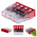 WAGO COMPACT 2273-204 Szybkozłączka 4x 0,5-2,5mm2 na drut 450V/24A ORYGINALNA woreczek 10szt.