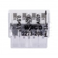 WAGO COMPACT 2273-208 Szybkozłączka 8x 0,5-2,5mm2 na drut 450V/24A ORYGINALNA woreczek 10szt.