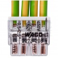 WAGO COMPACT 2273-208 Szybkozłączka 8x 0,5-2,5mm2 na drut 450V/24A ORYGINALNA woreczek 10szt.