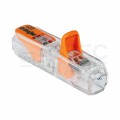 WAGO INLINE 221-2411 Szybkozłączka przelotowa 2x 0,2-4,0mm2 uniwersalna (na drut / na linkę) 450V/32A ORYGINALNA woreczek 10szt.