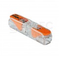 WAGO INLINE 221-2411 Szybkozłączka przelotowa 2x 0,2-4,0mm2 uniwersalna (na drut / na linkę) 450V/32A ORYGINALNA woreczek 10szt.