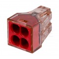 WAGO SPECIAL 773-604 Szybkozłączka 4x 1,5-4,0mm2 na drut 400V/32A ORYGINALNA 100szt.