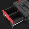 Walizka szafka na narzędzia i akcesoria z 2x przegrodami szufladami 450x310x244 12Ll czarna QBRICK SYSTEM PRO Drawer 1 Toolbox 2.0 Basic