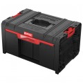 Walizka szafka na narzędzia i akcesoria z 2x przegrodami szufladami 450x310x244 12Ll czarna QBRICK SYSTEM PRO Drawer 1 Toolbox 2.0 Basic