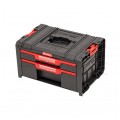 Walizka szafka na narzędzia i akcesoria z 2x przegrodami szufladami 450x310x244 4,5l+9l czarna QBRICK SYSTEM PRO Drawer 2 Toolbox Basic