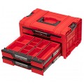 Walizka szafka na narzędzia i akcesoria z 3x przegrodami szufladami 450x310x244 3x4,5l czerwona QBRICK SYSTEM PRO Drawer RED Ultra HD 3 Toolbox Expert