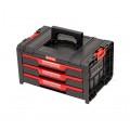 Walizka szafka na narzędzia i akcesoria z 3x przegrodami szufladami 450x320x240 3x4,5l czarna QBRICK SYSTEM PRO Drawer 3 Toolbox Expert