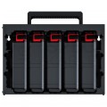 Walizka szafka na narzędzia i akcesoria z 5x przegrodami 390x284x60mm Kistenberg TAGERCASE 30