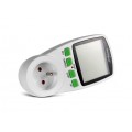 Watomierz cyfrowy LCD gniazdkowy licznik zużycia energii elektrycznej (do gniazdek typu 2P+Z) GreenBlue