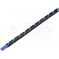 Wąż spiralny GSTB 4 czarny Oplot 4,5mm organizer kablowy 10m
