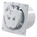 Wentylator łazienkowy, domowy fi:100mm biały z higrostatem + timer baza IPX2 dRim model HS BB airRoxy 01-064