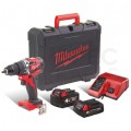 Wiertarko-wkrętarka udarowa bezszczotkowa akumulatorowa 18V w walizce PowerPack M18 MILWAUKEE