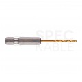 Wiertło do metalu HSS-G TIN 2,5x62mm RED HEX z uchwytem 1/4" Shockwave MILWAUKEE Blister 2szt