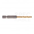 Wiertło do metalu HSS-G TIN 3x65mm RED HEX z uchwytem 1/4" Shockwave MILWAUKEE Blister 2szt
