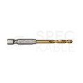 Wiertło do metalu HSS-G TIN 4x71,5mm RED HEX z uchwytem 1/4" Shockwave MILWAUKEE Blister 2szt