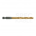 Wiertło do metalu HSS-G TIN 6x105mm RED HEX z uchwytem 1/4" Shockwave MILWAUKEE
